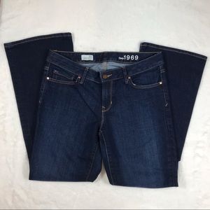Gap 1969 Jeans Boot Cut  Low rise Dark Wash Size 30 - S